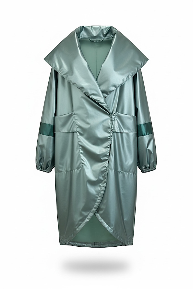 Ветровка с капюшоном мятного цвета  Joleen