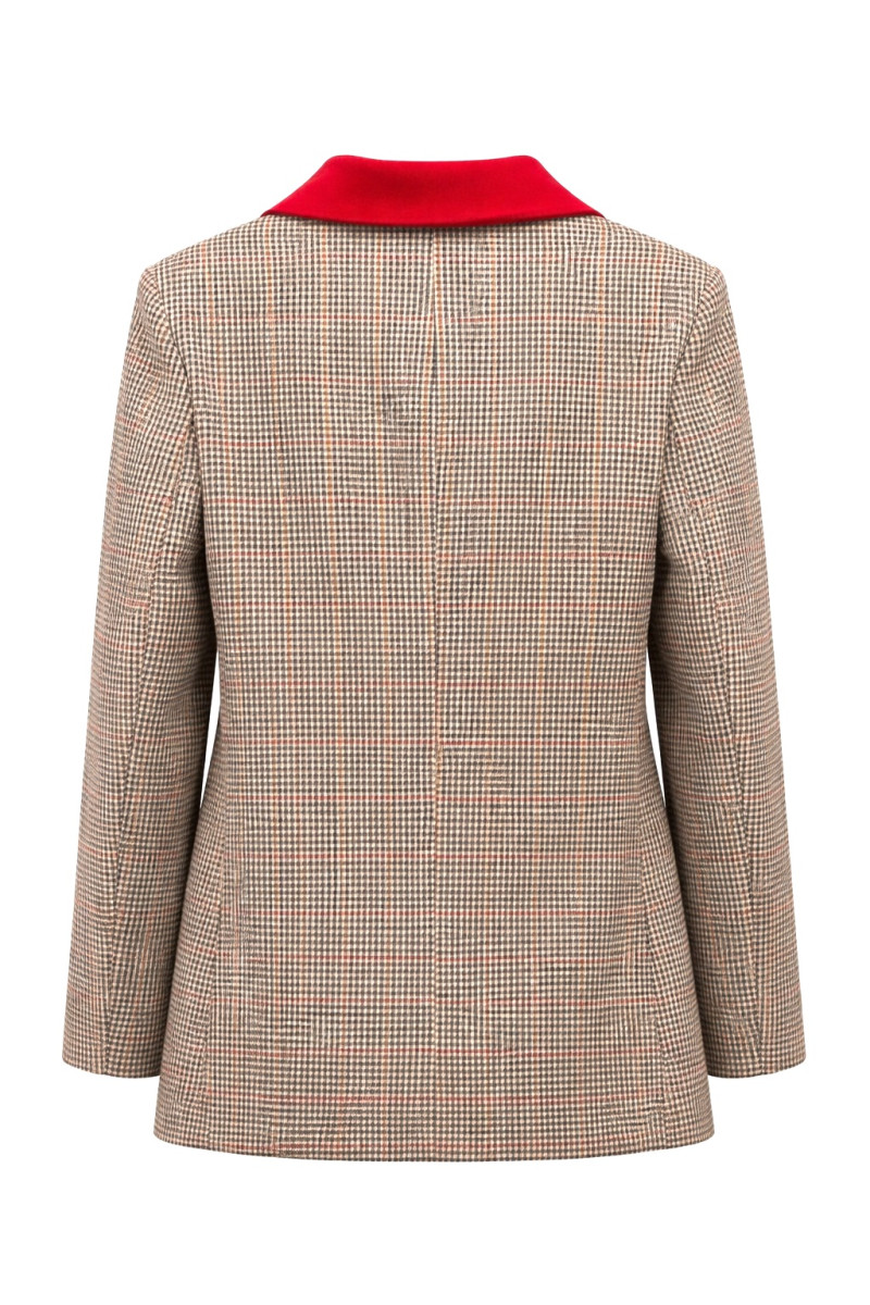 Пиджак в клетку с красными акцентами Imperial