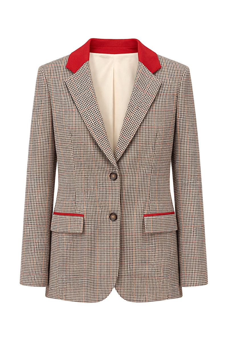 Пиджак в клетку с красными акцентами Imperial