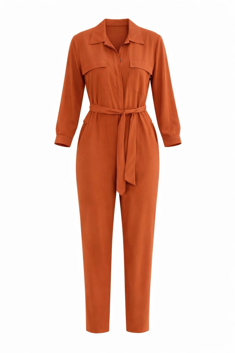 Комбинезон из вискозы в терракотовом оттенке Imperial