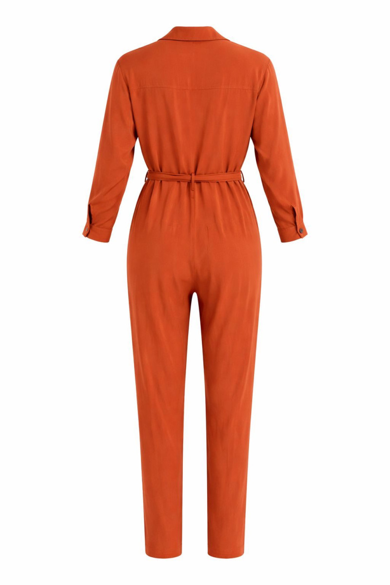 Комбинезон из вискозы в терракотовом оттенке Imperial
