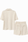 Хлопковый костюм в светлом оттенке (рубашка и шорты) Dixie