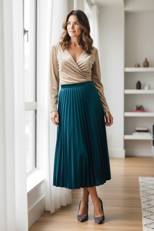 Бежевая бархатная блуза итальянского бренда  Motel