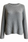 Женский серый тёплый свитер с шерстью ламы и вискозой итальянского бренда Motel