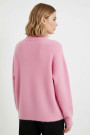 Нежный розовый свитер из шерсти альпаки и ланы No-Na
