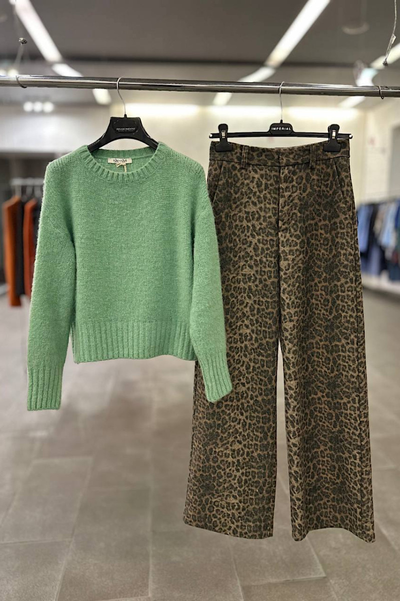 Свитер из мохера и шерсти ланы итальянского бренда No-Na