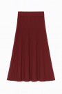 Юбка из вискозы цвета бургундия итальянского бренда No-Na