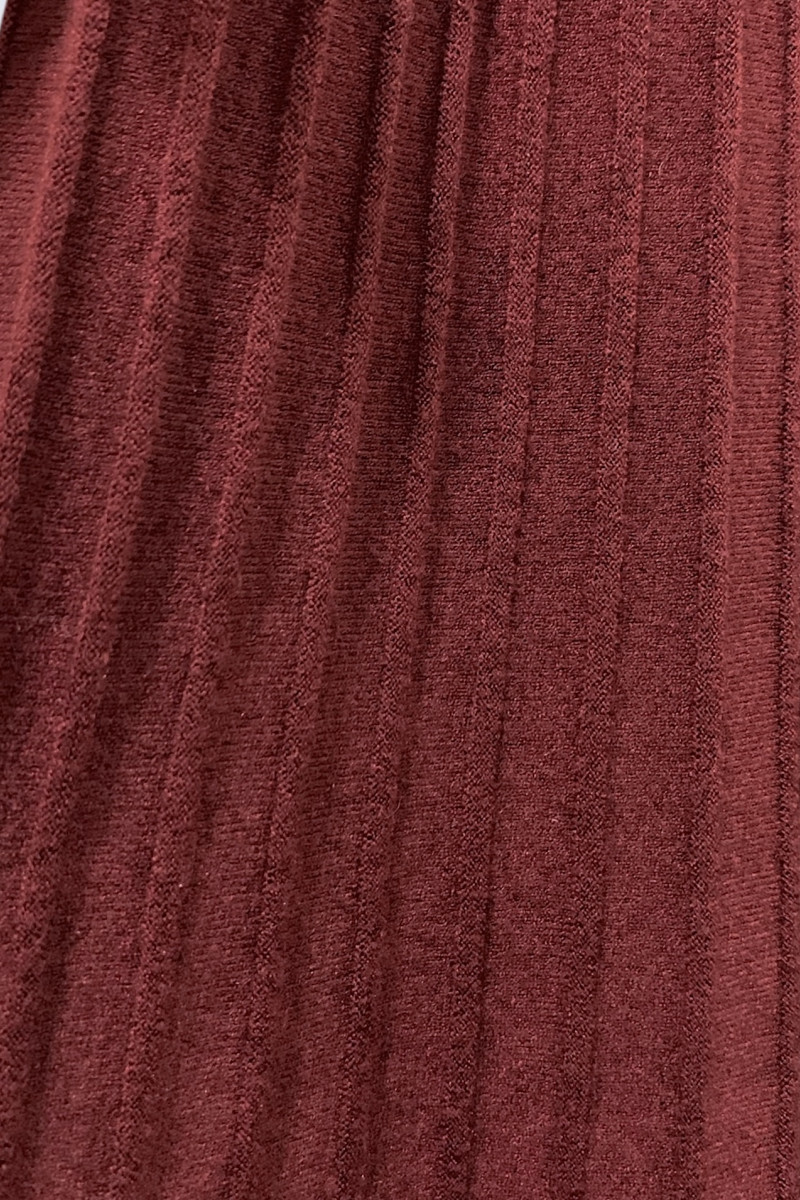 Юбка из вискозы цвета бургундия итальянского бренда No-Na