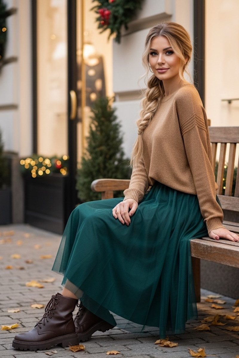 Фатиновая юбка длины миди итальянского бренда Dixie