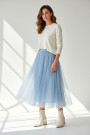 Макси‑юбка из фатина в нежно‑голубом оттенке Dixie