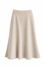 Светло бежевая юбка миди из вискозы с эластичным поясом No-Na