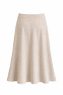 Светло бежевая юбка миди из вискозы с эластичным поясом No-Na