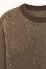Бежевый джемпер No-Na из шерсти с пайетками