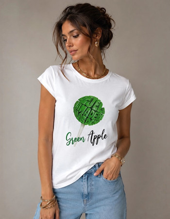 Бавовняна футболка Green Apple Vicolo
