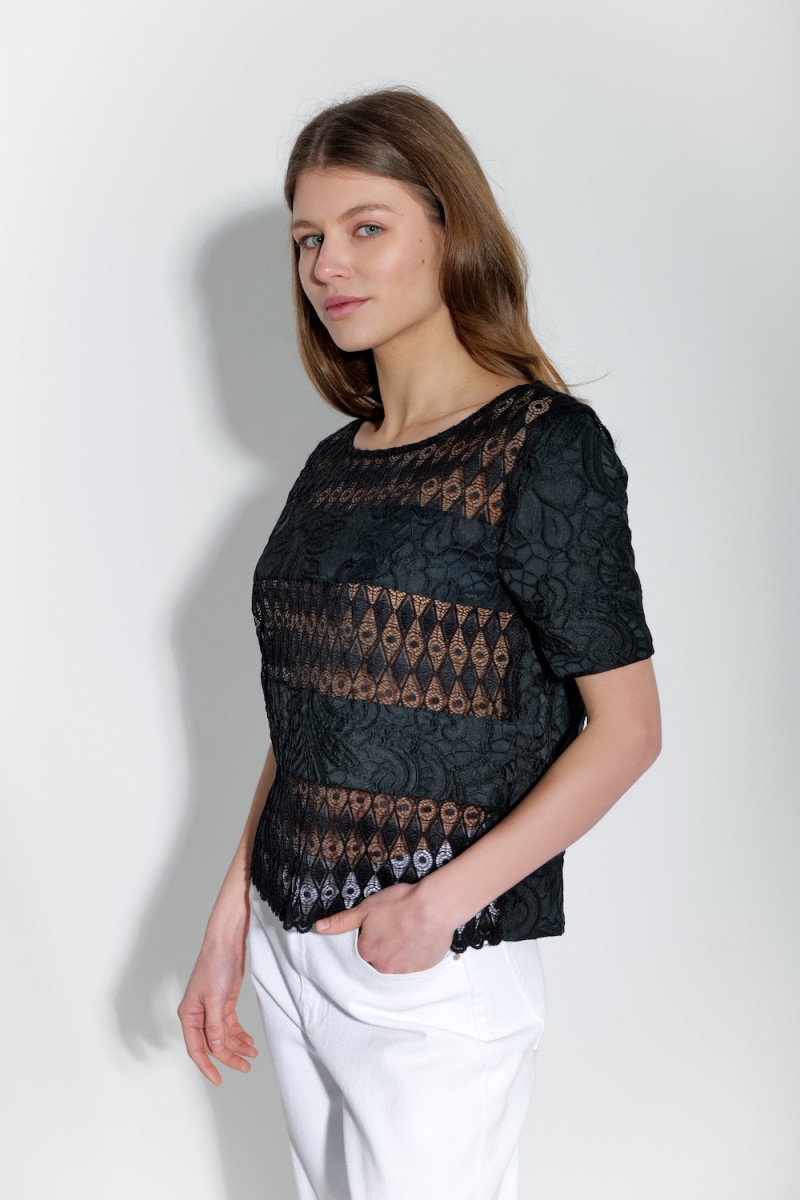 Ажурная блуза с узорным кружевом Rinascimento