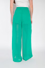 Зелёные полупрозрачные брюки с вшитыми шортами итальянского бренда Motel