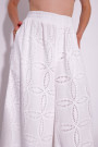 Белые брюки палаццо из хлопка итальянского бренда Dixie