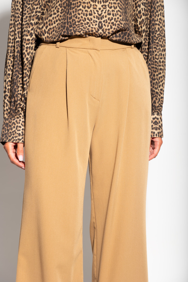 Брюки палаццо цвет бежевый итальянского бренда Dixie.