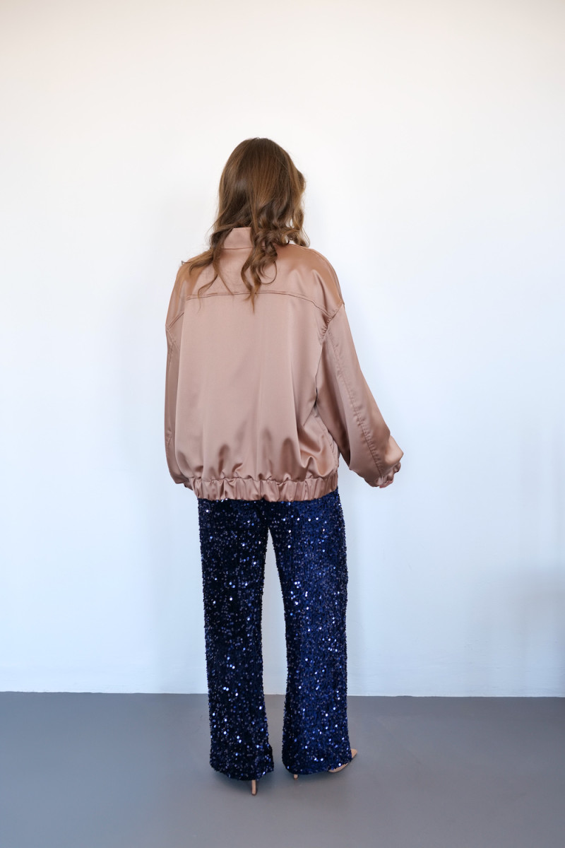 Синие брюки с пайетками итальянского бренда Dixie