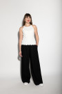 Чёрные летние брюки палаццо итальянского бренда No-Na