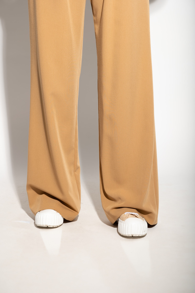 Брюки палаццо цвет бежевый итальянского бренда Dixie.