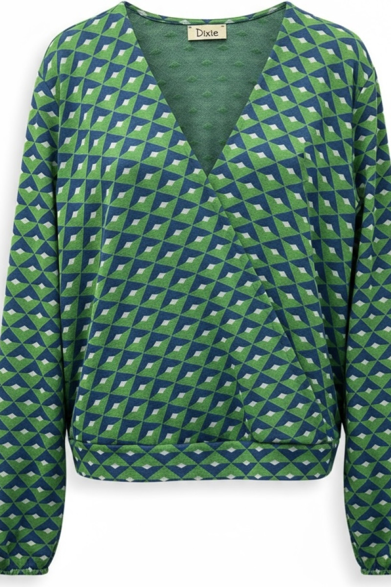 Джемпер из вискозы с V-образным вырезом итальянского бренда Dixie