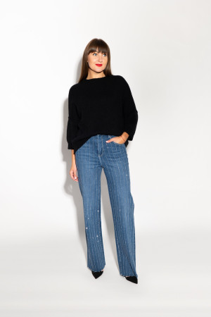 Синие джинсы со стразами итальянского бренда Dixie