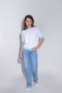 Голубые джинсы прямого кроя итальянского бренда Dixie
