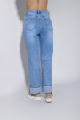Голубые джинсы прямого кроя итальянского бренда Dixie