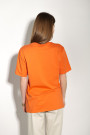 Оранжевая футболка с хлопка итальянского бренда Dixie