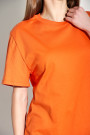 Оранжевая футболка с хлопка итальянского бренда Dixie