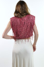 Короткий розовый топ с пайетками от итальянского бренда Dixie