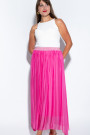 Длинная шёлковая юбка цвет фуксия итальянского бренда Joie Clair