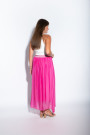 Длинная шёлковая юбка цвет фуксия итальянского бренда Joie Clair
