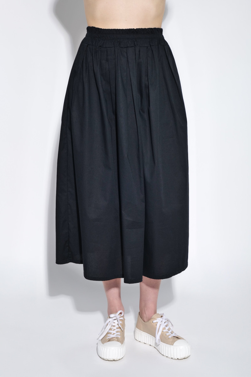 Чёрная хлопковая юбка пояс резинка итальянского бренда No-Na