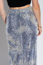 Юбка макси с пайетками и разрезом от итальянского бренда No-Na