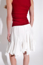 Белая короткая юбка из хлопка итальянского бренда Motel