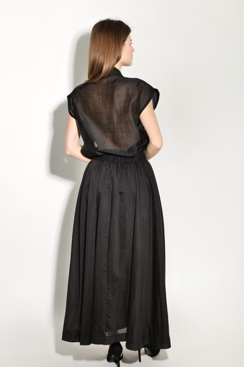  Чёрная юбка макси итальянского бренда Dixie