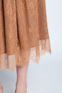 Бежевая юбка с кружевом итальянского бренда Rinascimento