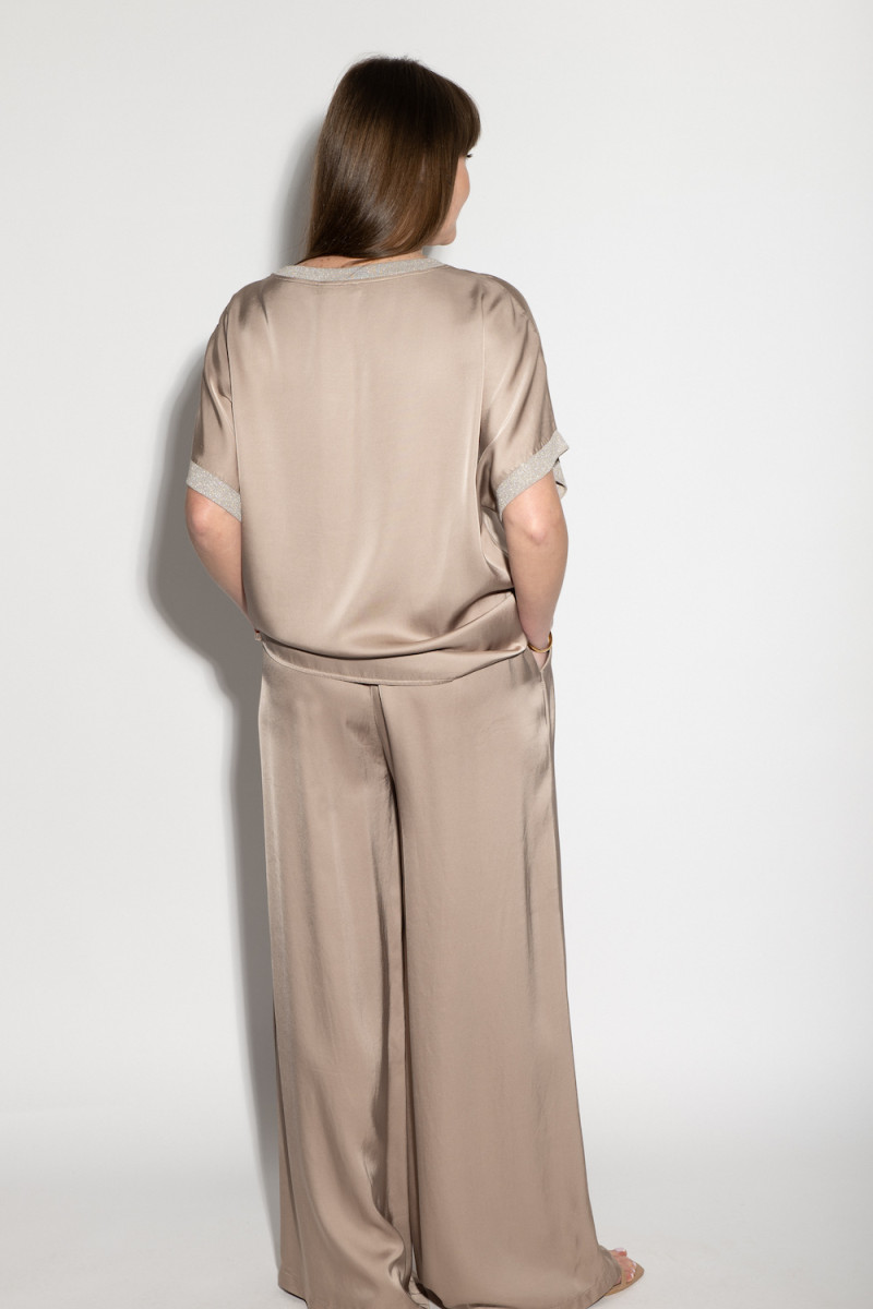 Вискозный летный костюм брюки с джемпером итальянского бренда No-Na