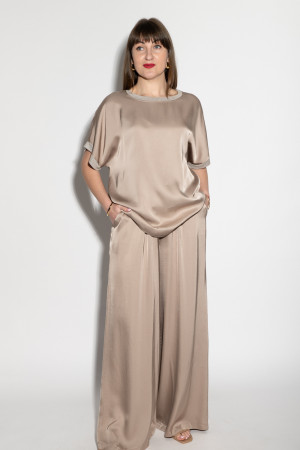 Вискозный летный костюм брюки с джемпером итальянского бренда No-Na