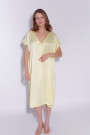 Лёгкое платье с шёлка и вискозы с карманами желтого цвета итальянского бренда  No-Na
