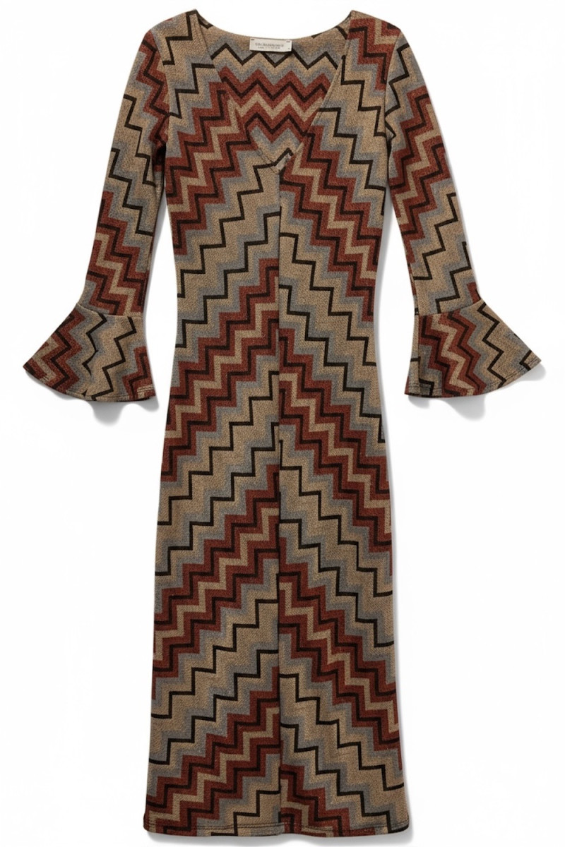 Платье из вискозы с добавлением люрексовой нити Rinascimento