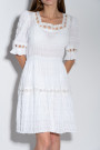 Белое лёгкое короткое платье с вырезом итальянского бренда J-Claire