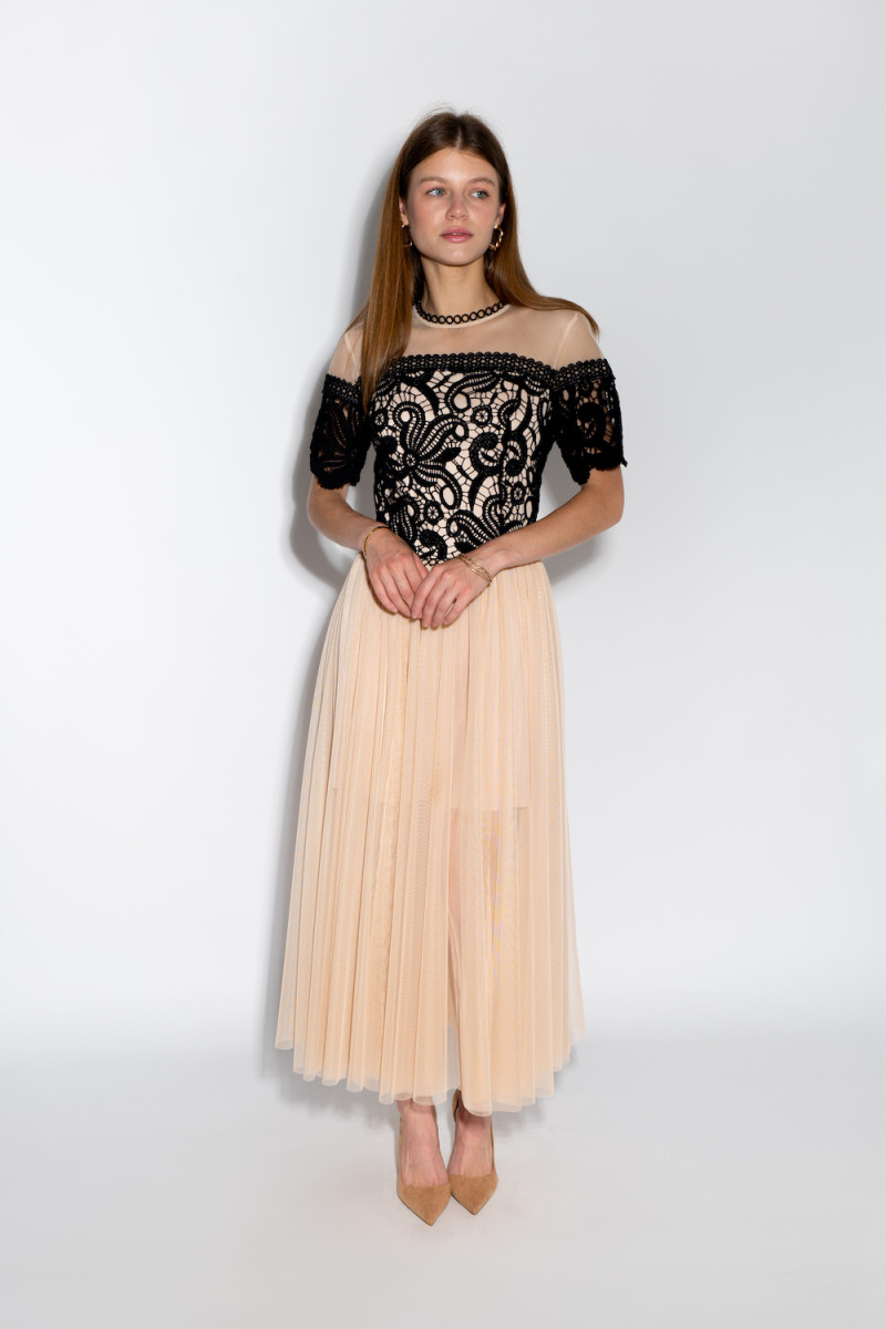 Нежное платье длины макси итальянского бренда Imperial