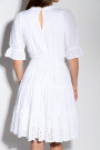 Белое летнее короткое хлопковое платье