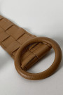Коричневый кожаный пояс итальянского бренда Joleen