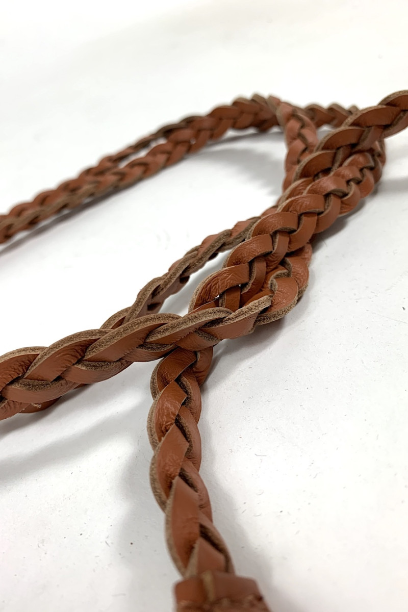 Коричневый кожаный пояс Dixie