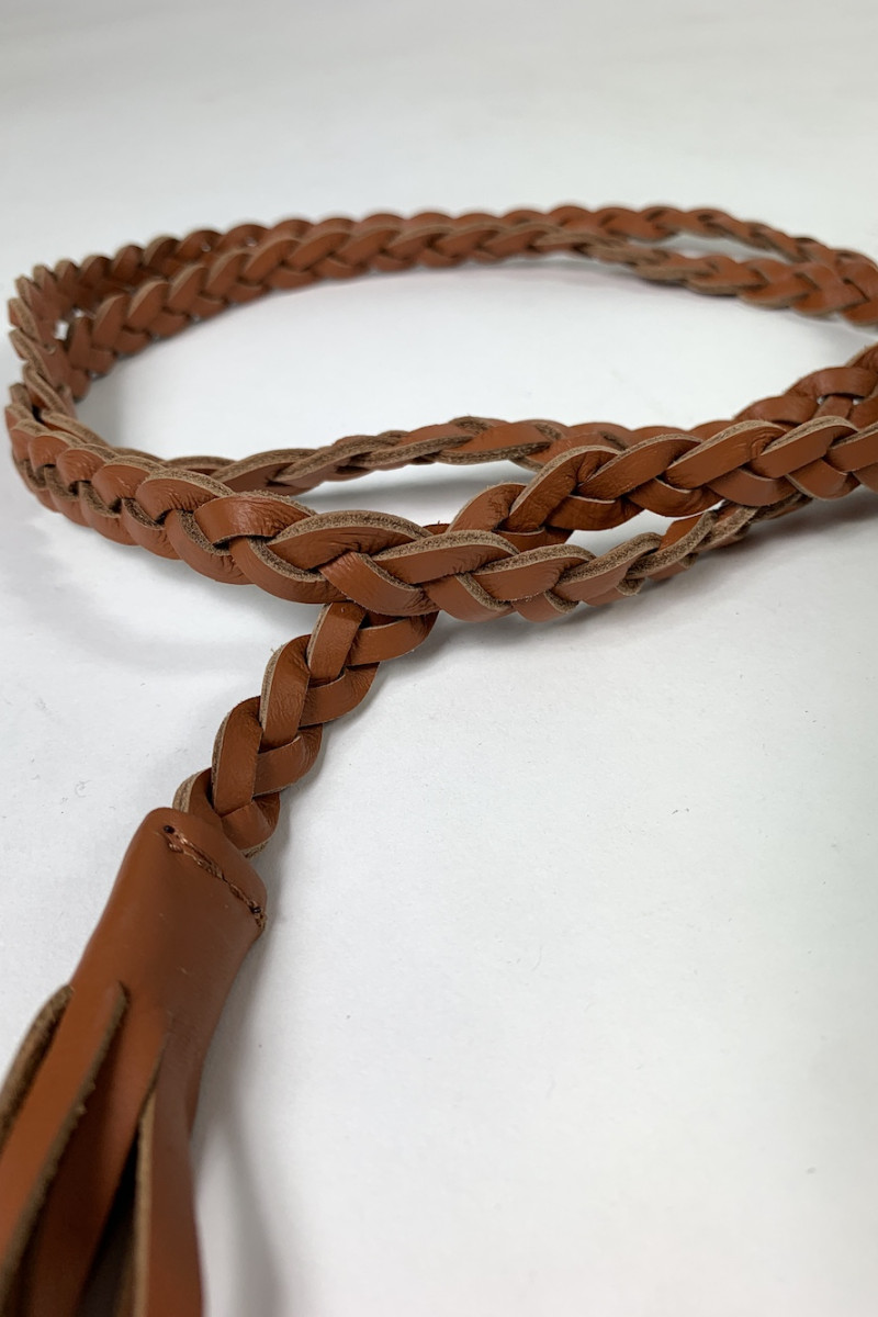 Коричневый кожаный пояс Dixie