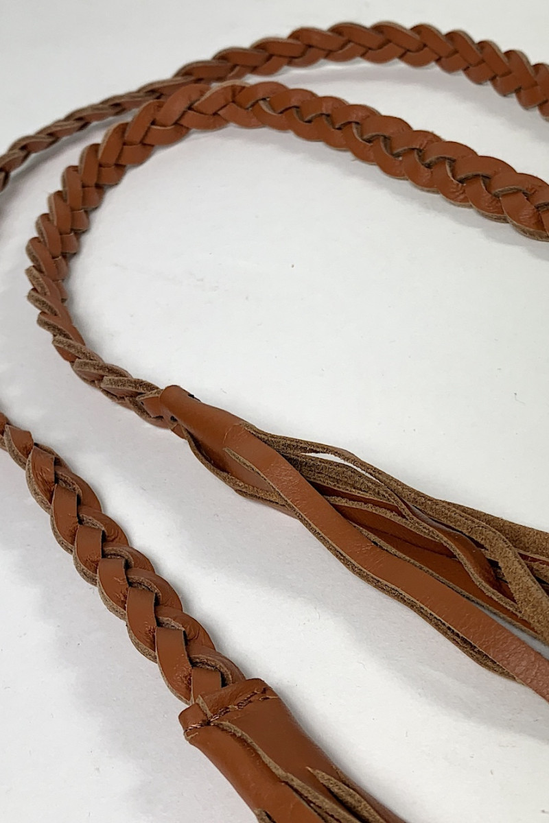 Коричневый кожаный пояс Dixie